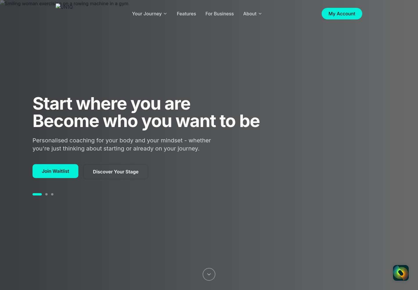 UN1Q public website screenshot