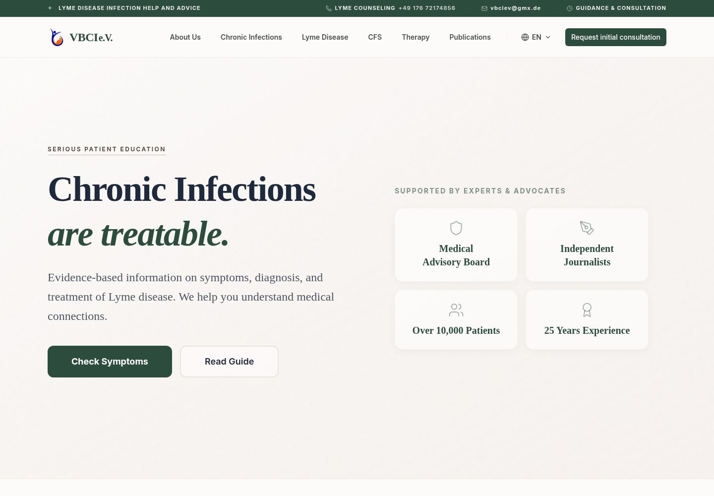 VBCI e.V. public website screenshot