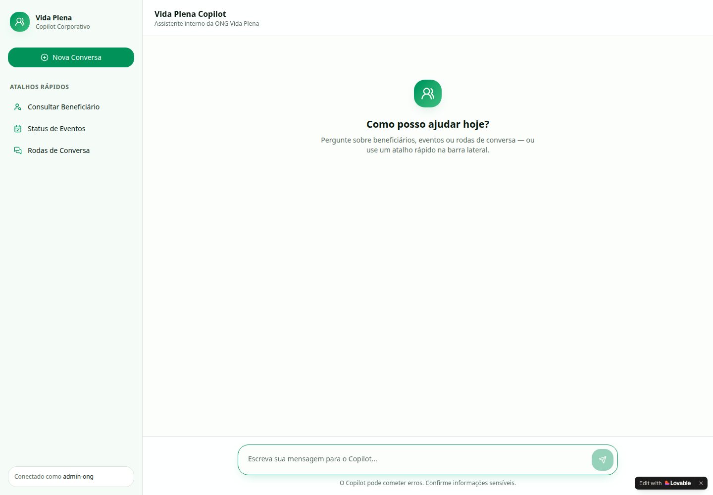 Vida Plena Copilot public website screenshot